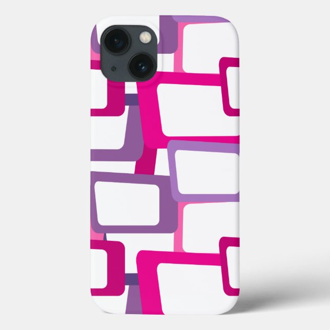 Mid-Century Modern Rectangles Case-Mate iPhone Case (Back)