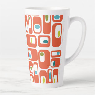 Mid-century Modern Rectangles  Latte Mug
