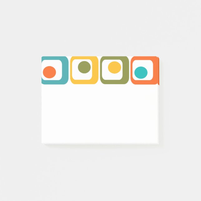 Mid-Century Modern Rectangles Post-it Notes (Front)