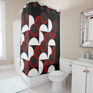 Mid-Century Modern red, black and grey