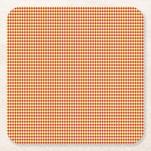 Mid Century Modern Repeat Pattern Square Paper Coaster