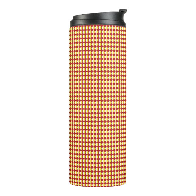 Mid Century Modern Repeat Pattern Thermal Tumbler (Rotated Left)