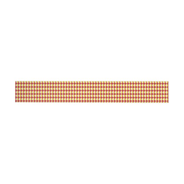 Mid Century Modern Repeat Pattern Wrap Around Label (Individual)