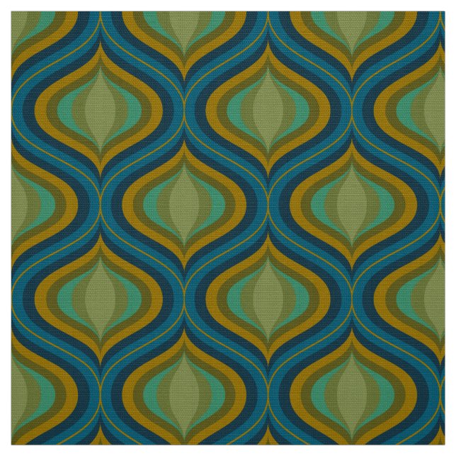 Mid century Modern retro 60s 70s fabric (Swatch)