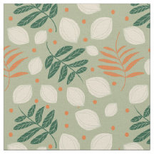 Mid Century Modern Retro Citrus Green 