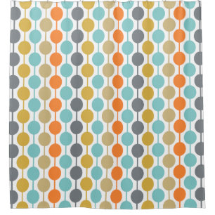 Mid-Century Modern Retro Geometric Circles Pattern