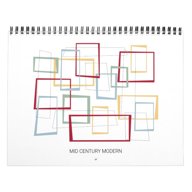 Mid Century Modern Retro Original Art Calendar (Cover)