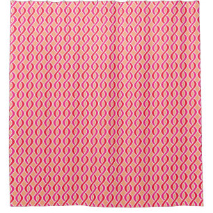 Mid-Century Modern Ribbons, shades of coral