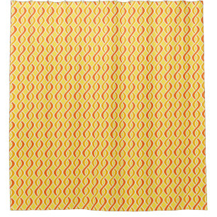 Mid-Century Modern Ribbons, yellow and orange