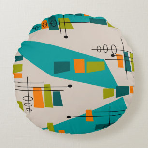Mid-Century Modern Round Pillow Inspired #80