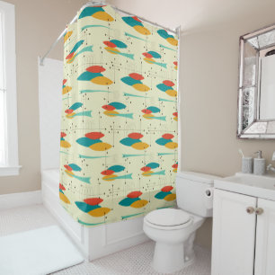 Mid-Century Modern Shower Curtain, Les Pattern