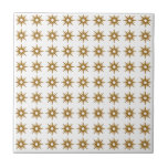 Mid-Century Modern Small Gold Star Pattern Tile<br><div class="desc">Mid-century modern inspired design featuring vintage pattern of small retro gold starbursts on a white background. Simple, clean modern seamless design. Create your own custom pattern by uploading a new image, or use the "contact this designer" button for help. To create your own patterned design: 1. Select personalize this template....</div>
