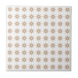 Mid-Century Modern Small Pink Star Pattern Tile<br><div class="desc">Mid-century modern inspired design featuring vintage pattern of small retro pink starbursts on a white background. Simple, clean modern seamless design. Create your own custom pattern by uploading a new image, or use the "message" button to contact the designer for help. To create your own patterned design: 1. Select personalize...</div>