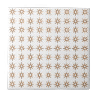 Mid-Century Modern Small Pink Star Pattern