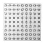 Mid-Century Modern Small Silver Star Pattern Tile<br><div class="desc">Mid-century modern inspired design featuring vintage pattern of small retro silver starbursts on a white background. Simple, clean modern seamless design. Create your own custom pattern by uploading a new image, or use the "message" button to contact the designer for help. To create your own patterned design: 1. Select personalize...</div>