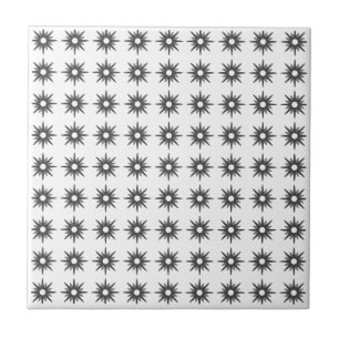 Mid-Century Modern Small Starburst Pattern Tile