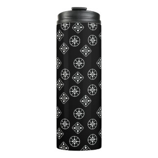 Mid-Century Modern Snowflakes  Thermal Tumbler