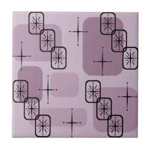 Mid Century Modern Sputnik Mauve Tile
