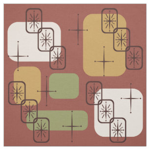Mid Century Modern Sputnik Multicolored 2 Fabric