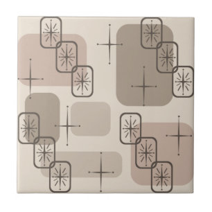Mid Century Modern Sputnik Taupe Tile