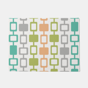 Mid Century Modern Square Columns Doormat