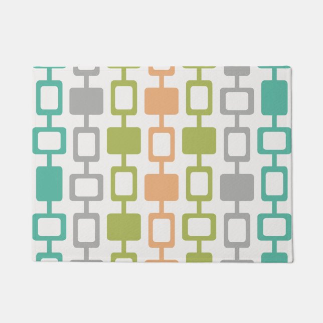 Mid Century Modern Square Columns Doormat (Front)