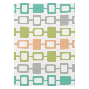 Mid Century Modern Square Columns Tablecloth