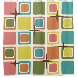 Mid Century Modern Squares Colourful