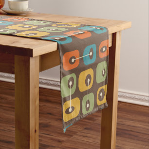 Mid Century Modern Squishy Cubes Short Table Runner