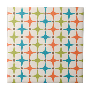 Mid Century Modern Star Pattern Tile