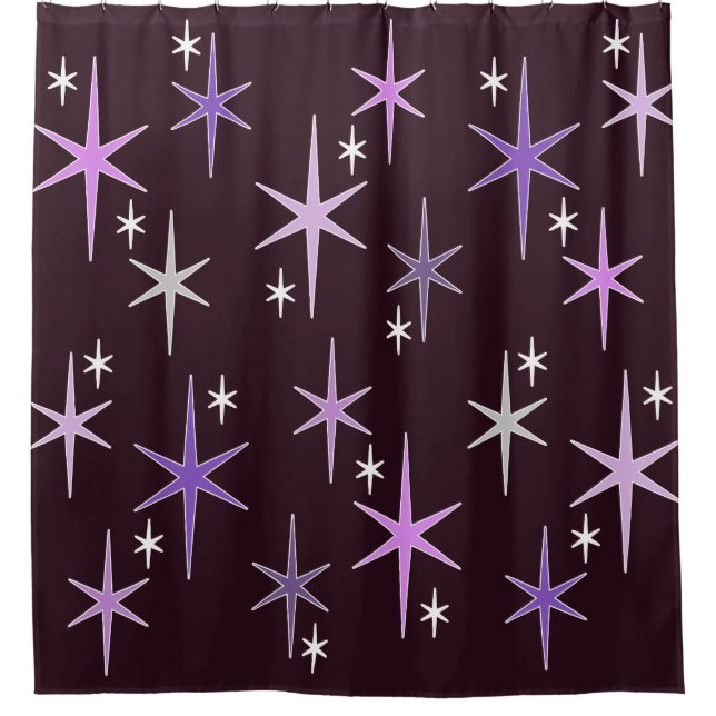 Mid Century Modern Star Sky Purple (Front)