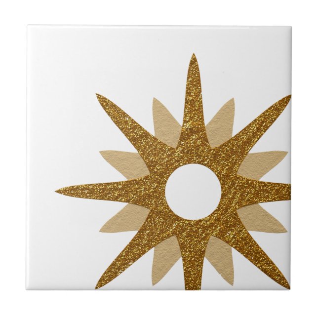 Mid-Century Modern Starburst Bold Off-Set Tile (Front)