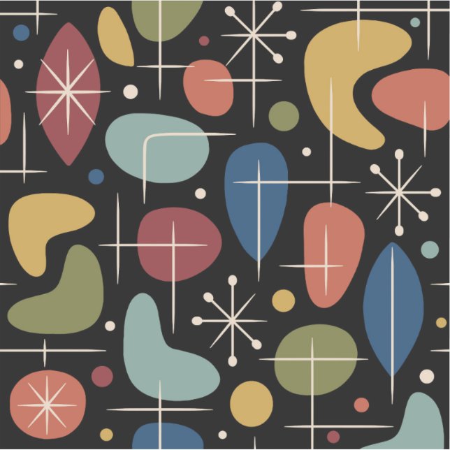 Mid Century Modern Starburst Pattern (Front)
