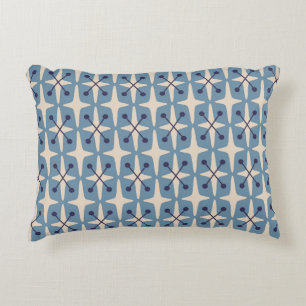 Mid Century Modern Starburst Pattern Accent Pillow