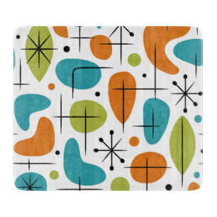 Mid Century Modern Starburst Pattern Cutting Board