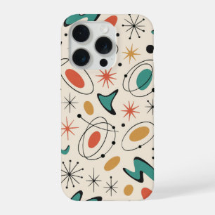 Mid Century Modern Starburst Pattern iPhone 15 Pro Case