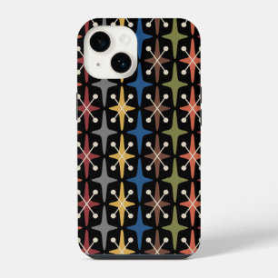 Mid Century Modern Starburst Pattern iPhone 14 Case