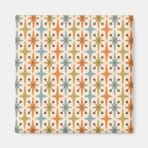 Mid Century Modern Starburst Pattern Magnet