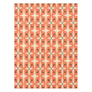 Mid Century Modern Starburst Pattern Tablecloth