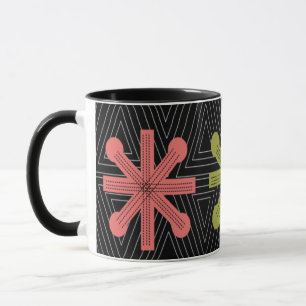 Mid-Century Modern Starburst Quilt  Mug