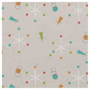 Mid-Century Modern Starbursts Fabric