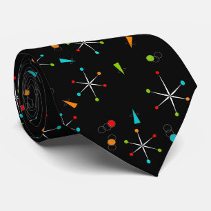 Mid-Century Modern Starbursts ll Tie