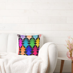 Mid-Century Modern Stars Throw Pillow