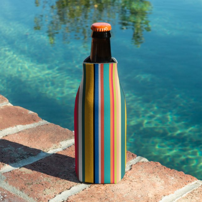 Mid-Century Modern Stripes Bottle Cooler (In Situ Pool)