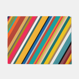 Mid-Century Modern Stripes  Doormat