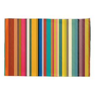 Mid-Century Modern Stripes Pillowcase