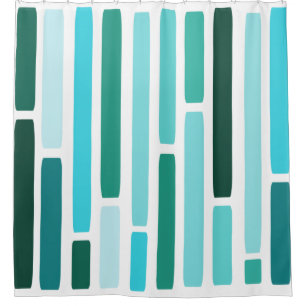 Mid Century Modern Stripes Turquoise