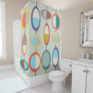 Mid-Century Modern Style 61 Shower Curtain
