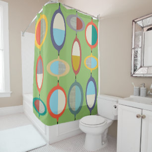 Mid-Century Modern Style 71 Shower Curtain
