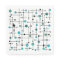 Mid-century modern style Aqua Blue Dot